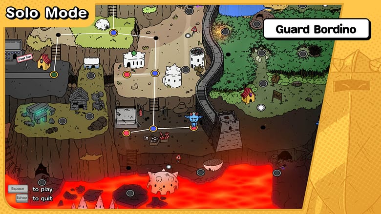 Navigate the chaotic world of Cardburners! Explore the solo mode overworld map, unlock levels, and face challenging bosses in this fast-paced card game.